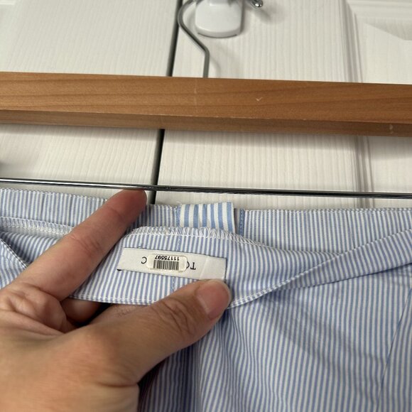 TOME Blue White Striped Halter Tie Sleeveless Dress Women's Size 6 - Picture 7 of 10